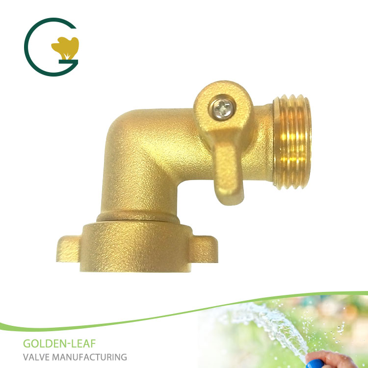 90 Degree Brass Garden Hose Shut Off Valves