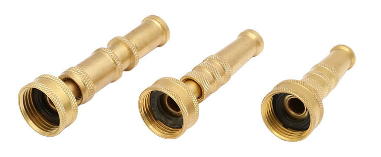 Месинг Adjustable Twist Hose Spray Nozzle Set